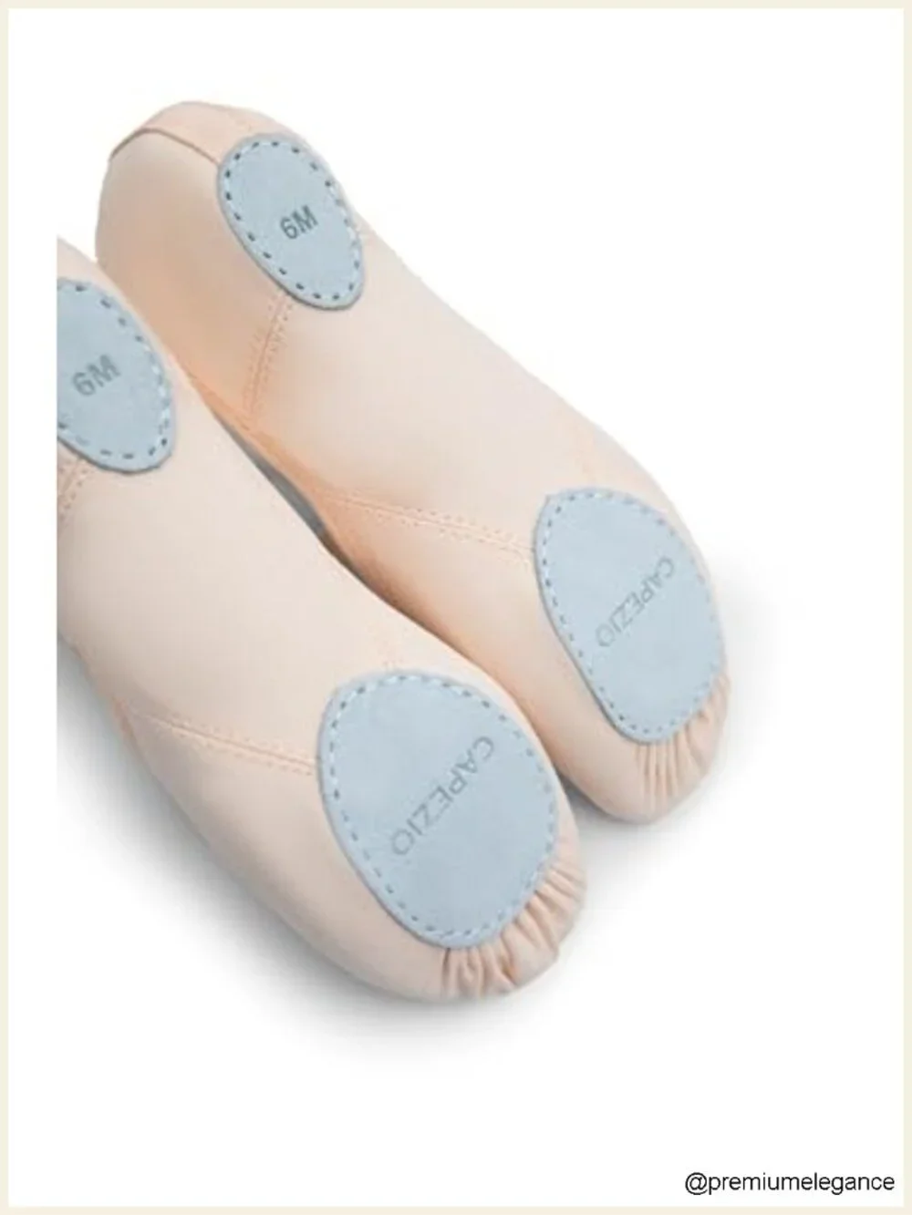 Canvas Split-Sole Ballet Shoe with Suede Patches